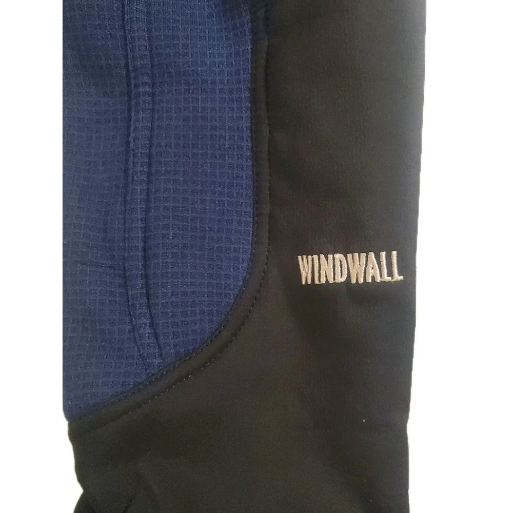THE NORTH FACE WINDWALL MENS Large KNIT Polartec FLEECE SOFT SHELL‎ Full Zip